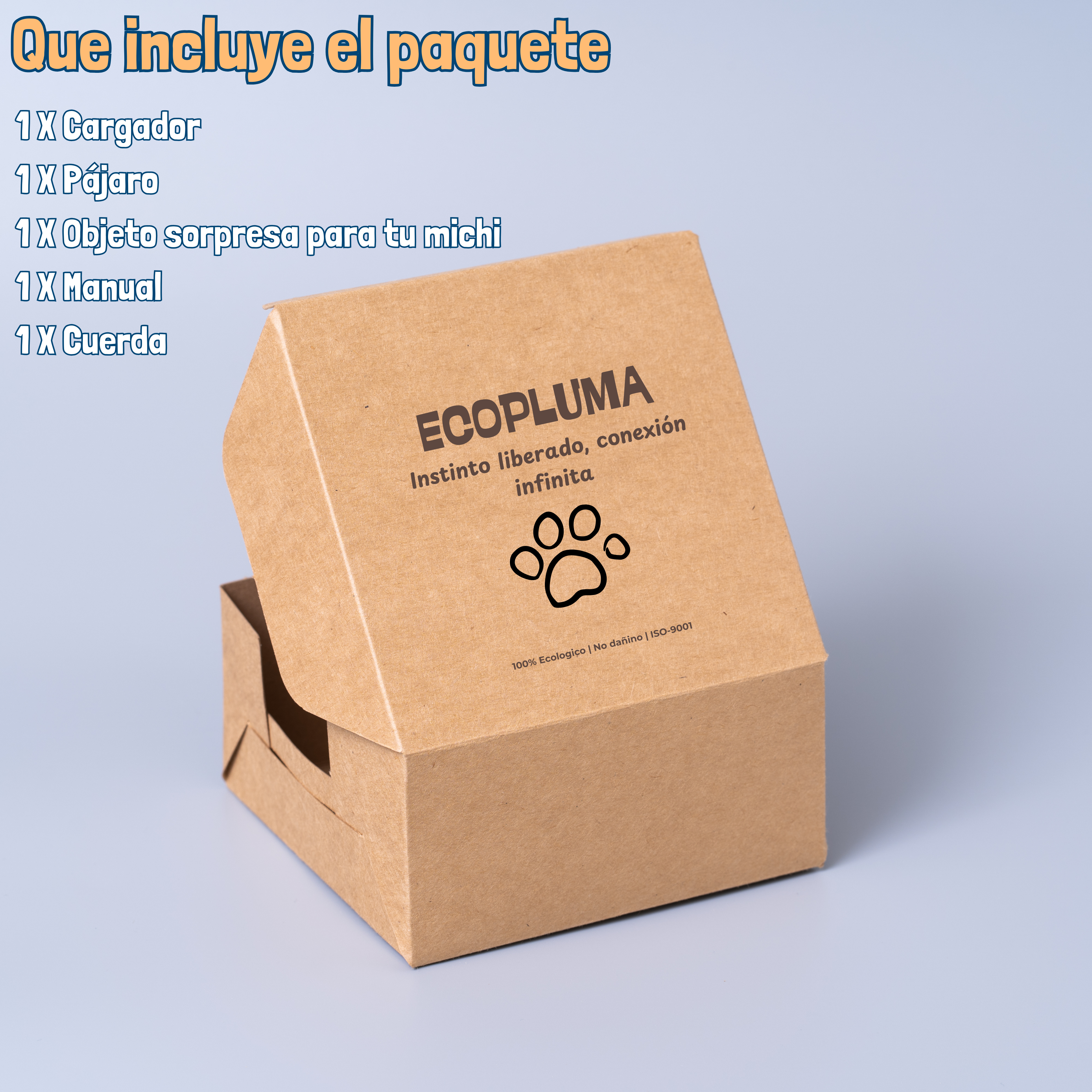 Ecopluma -materiales no tóxicos, resistentes y seguros para tus gatos🐱